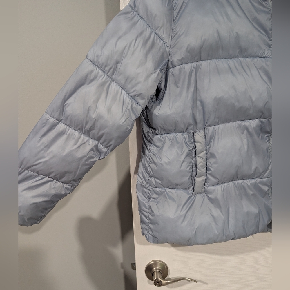 32 Degrees Heat Light Gray/Blue Puffer Jacket in Size XXL - Picture 3 of 15